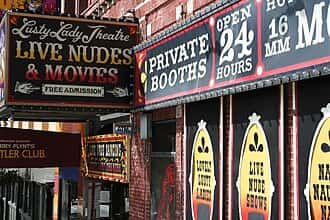 The former Lusty Lady in San Francisco, California