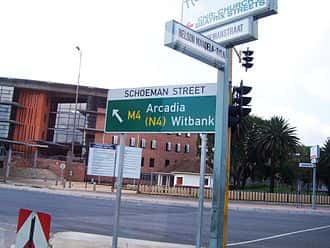 Street signs in Pretoria