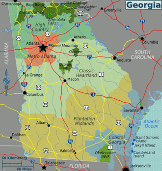 Georgia (state) regions map.png