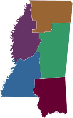 Regions of Mississippi