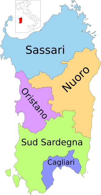 File:Map of region of Sardinia, Italy, with provinces-it (2016-2025).svg